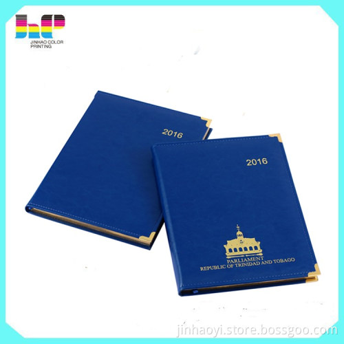 Custom Leather hard cover agenda with any logo embossed and index